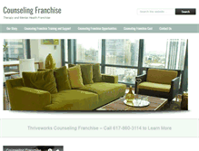 Tablet Screenshot of counselingfranchise.com